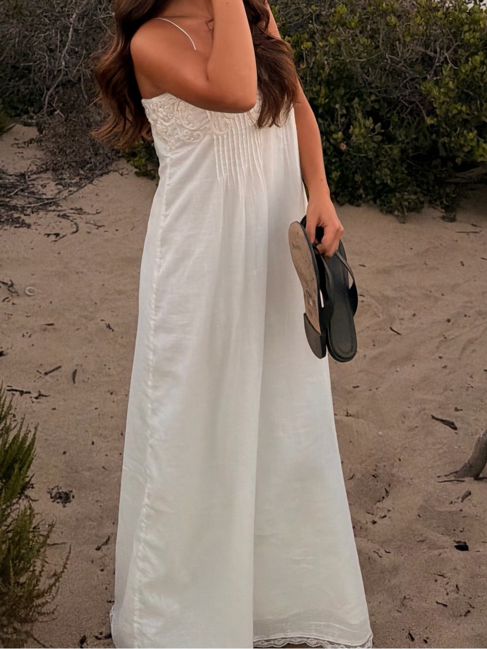 Free People White Maxi Dress